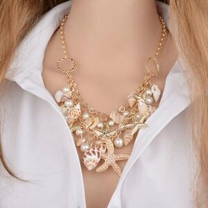 ⭐️ Awesome Oversized Metallic Designs Hollow Star Necklace ⭐️